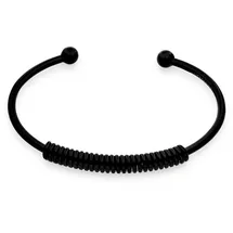 Liebeskind Berlin Elegantes Armband aus poliertem Edelstahl IP Schwarz 6,9 cm