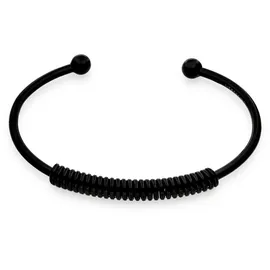 Liebeskind Berlin Elegantes Armband aus poliertem Edelstahl IP Schwarz 6,9 cm