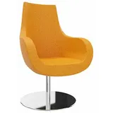 FM Helmets fm Besuchersessel Pirum orange chrome Stoff