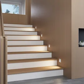 ARCCHIO Neru LED-Einbaulampe 1 eckig weiß/opal Aluminium