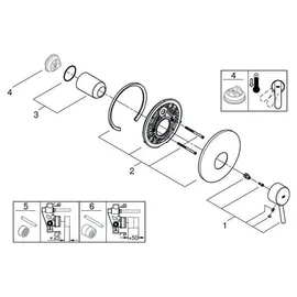 Grohe Concetto Einhand-Brausebatterie Unterputz für 1 Verbraucher Chrom 19345001
