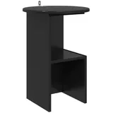 vidaXL Beistelltisch Schwarze Eiche Ø 39,5 x 55 cm Holzwerkstoff