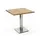 Niehoff Bistrotisch 81 x 81 x 77 cm edlstahl/Teak natur