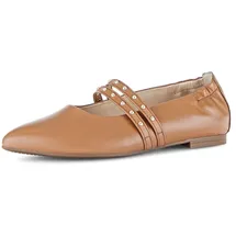 Gabor Ballerina GABOR "Eleganter Ballerina", Damen, Gr. 42,5, braun, Schuhe Ballerina