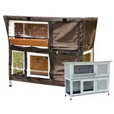 nanook shop nanook Kleintierkäfig Schutzhülle für Serie Bommel 123 x 51 x 91 cm braun