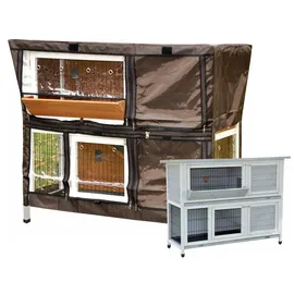 nanook shop nanook Kleintierkäfig Schutzhülle für Serie Bommel 123 x 51 x 91 cm braun