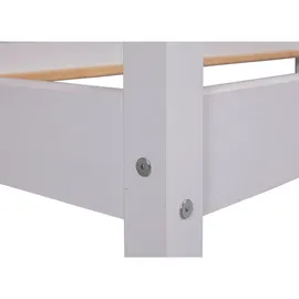 MID.YOU Hausbett 90 x 200 cm Kiefer massiv weiß