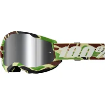 100% Strata 2 War Camo Mirror Silver Lens