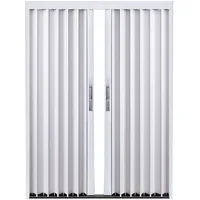 Schiebetür Falttür falttüren innentüren Scheunentür Aus Weißem Aluminium Für Schlafzimmer, Esszimmer Und Küche Speisekammer, Raumteilertür Faltschiebetür Für Badezimmer Mit Schloss ( Color : WxH , Siz