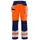 Blåkläder Damen Warnschutz Handwerkerhose 7156 - orange/marineblau grootte D22