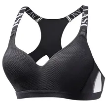 LASCANA ACTIVE Sport-BH Damen schwarz-weiß Gr.85C