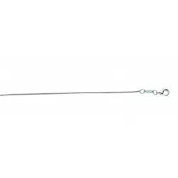 Edelstahlkette ADELIA ́S "Damen Edelstahl Schlangen Halskette Ø 1 mm", silber, Halsketten, Damen, 50, Edelstahl, Edelstahlschmuck für Damen