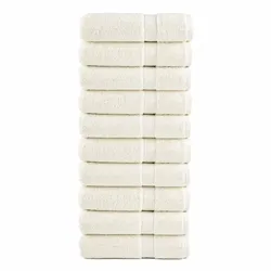 10er-Set Premium-Handtücher SOLUND Creme 50x100 cm – Flauschig & hochwertig