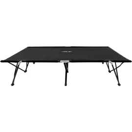 vidaXL Klappliege 193 x 125 x 40 cm Schwarz