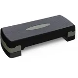 OKO Amazon Basics Aerobic Steppbrett, Verstellbarer Workout Stepper für Zuhause, 68.58cm, Schwarz/Grau
