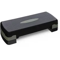 OKO Amazon Basics Aerobic Steppbrett, Verstellbarer Workout Stepper für Zuhause, 68.58cm, Schwarz/Grau