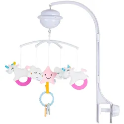 Chipolino Musikmobile Bluetooth-Funktion Projektor Plüschfiguren Universalklemme rosa