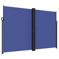 vidaXL Seitenmarkise 220 x 600 cm Blau Polyester