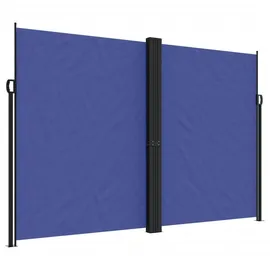 vidaXL Seitenmarkise 220 x 600 cm Blau Polyester