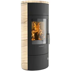 Kaminofen ORANIER "Polar W+ 2.0", gold (schwarz), Kaminöfen
