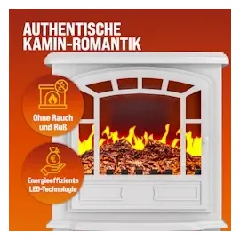 monzana Elektrokamin 2000W weiß