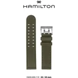 Hamilton Leder Khaki Field Auto Band-set Leder-grün-20/20 H690.000.119 - grün