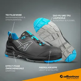 Albatros TARAVAL BLACK/BLUE LOW S3L ESD FO SR