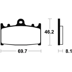 TECNIUM Bremsbeläge aus gesintertem Metall - MTR131