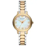 Emporio Armani Damen Armbanduhr Weiß/Bicolor AR11513