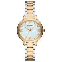 Emporio Armani Damen Armbanduhr Weiß/Bicolor AR11513