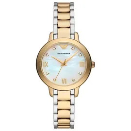 Emporio Armani Damen Armbanduhr Weiß/Bicolor AR11513