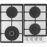 Gorenje GTW641EW, Weiß, Integriert, 60 cm, Gaskochfeld, Gehärtetes Glas, 4 Zone(n) - Weiß