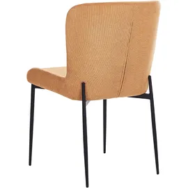 Beliani Esszimmerstuhl 2er Set Orange