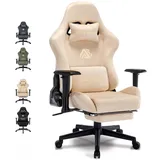 ASUKALE Symino Gaming Stuhl Stoff Grau