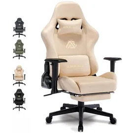 ASUKALE Symino Gaming Stuhl Stoff Grau