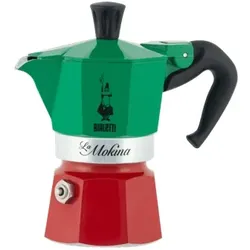 Bialetti 0005650 Französisches Presse-Set 0,5 l Schwarz, Grün, Rot