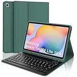FOGARI Tastatur Hülle für Samsung Galaxy Tab S6 Lite 10,4 Zoll (2024/2022/2020), Deutsches QWERTZ Magnetisch Abnehmbarer Bluetooth Tastatur für Samsung Galaxy Tab S6 Lite 10.4", Dunkelgrün