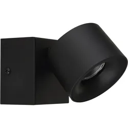 GLOBO LIGHTING LED Wandstrahler "RAE", schwarz (schwarz matt), Lampen, Wandspot, Flur, Wohnzimmer, Arbeitszimmer, LED Wandstrahler