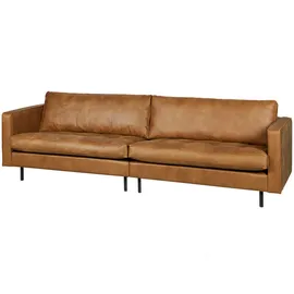 Woood 3-Sitzer Sofa Recycling-Lederfaser-Verbundstoff Cognac