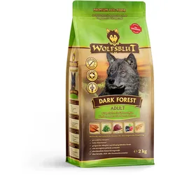 WOLFSBLUT Dark Forest Wildfleisch mit Süßkartoffeln Hundetrockenfutter 2 Kilogramm