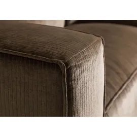 MASSIVMOEBEL24.DE Sofa 3-Sitzer 286x103x69 Cord taupe VALENCIA
