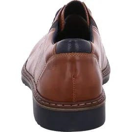 Rieker Herren Schnürschuh elegant Halbschuh extra weit Stretch 16505, Größe:44 EU, Farbe:Braun - Braun Größe 44