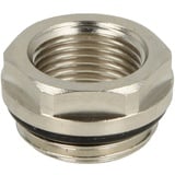 Effebi Reduzierstück 1/2'' AG x 3/8'' IG - Stahl vernickelt - mit O-Ring selbstdichtend