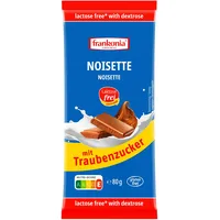 frankonia CHOCOLAT Noisette mit Traubenzucker laktosefrei & glutenfrei, 80 gramm