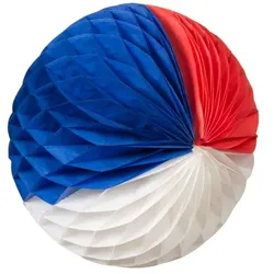 Wabenball blau weiss rot