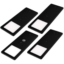 Kalb Material Für Möbel LED Unterbauleuchte 4er Set schwarz Aluminium