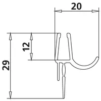 Kermi Liga Dichtleiste 4612 12 Länge: 985 mm 2534773,