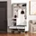 stilvora Garderoben-Set Sitzbank 100x35x180 cm Weiß