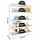 Proregal Schwerlastregal Wood Beast Five HxBxT 250x150x45cm | Fachlast 600kg | Weiß