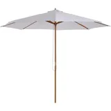 Outsunny Sonnenschirm 300 x 300 cm Creme